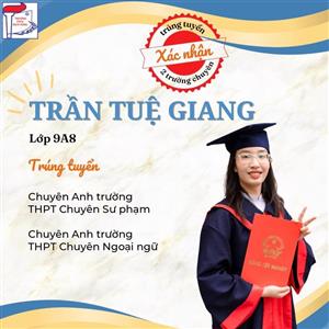 CHÚC MỪNG CÁC CON HỌC SINH ĐỖ CÙNG LÚC 2 TRƯỜNG CHUYÊN