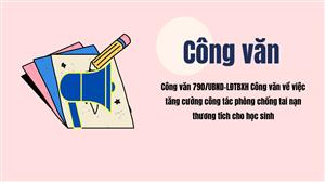 Công văn 790/UBND-LĐTBXH