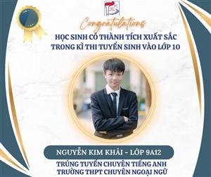 CHÚC MỪNG CÁC CON HỌC SINH ĐỖ TRƯỜNG CHUYÊN NGỮ