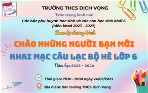 CHƯƠNG TRÌNH CHÀO NHỮNG NGƯỜI BẠN MỚI