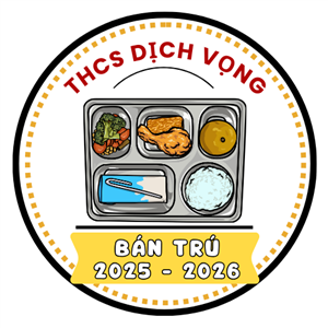 BÁN TRÚ: THỰC ĐƠN TUẦN 13/10 - 17/10/2025