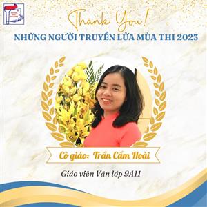 CẢM ƠN NHỮNG NGƯỜI TRUYỀN LỬA MÙA THI 2023