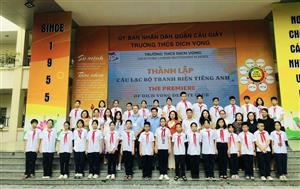 CHÍNH THỨC RA MẮT CLB TRANH BIỆN TIẾNG ANH TRƯỜNG THCS DỊCH VỌNG