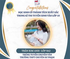 CHÚC MỪNG CÁC CON HỌC SINH ĐỖ TRƯỜNG CHUYÊN SƯ PHẠM