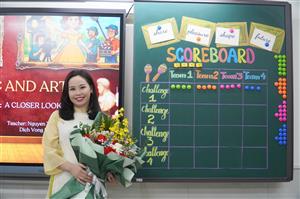 Thành công trong tiết thi giáo viên dạy giỏi cấp Thành phố môn Tiếng Anh của cô giáo Nguyễn Thị Thanh Huyền