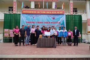 TRƯỜNG THCS DỊCH VỌNG TỔ CHỨC CHƯƠNG TRÌNH THIỆN NGUYỆN TẠI BẢN EN, XÃ LINH SƠN (THANH HÓA)